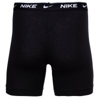 NIKE Herren Boxer Shorts, 3er Pack - Boxer Brief long, Cotton Stretch, Logobund Schwarz M