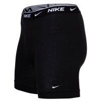 NIKE Mens Boxer Shorts, 3-pack - Boxer Brief long, Cotton Stretch, Logo Waistband Black M (Medium)