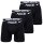 NIKE Mens Boxer Shorts, 3-pack - Boxer Briefs, Dri-Fit Micro, Logo Waistband Black S (Small)