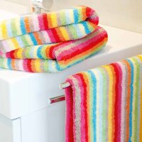 CAWÖ Towel - C Life Style multicolour, striped, terry towelling Multicolor 50x100cm