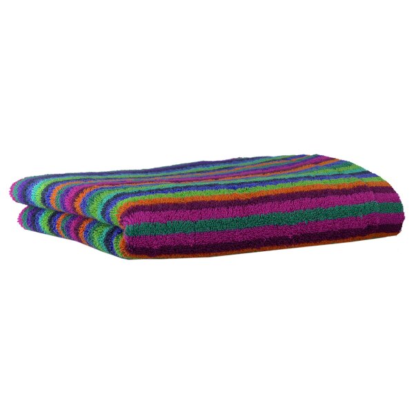 CAWÖ Handtuch - C Life Style Stripes, Walkfrottier Multicolor 50x100cm