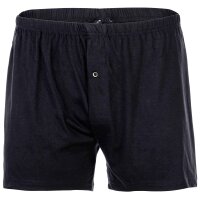 YOURBASICS Herren Jersey-Boxershorts, 6er Pack - Cotton, Eingriff mit Knopf, Muster, Multipack Schwarz/Blau XL