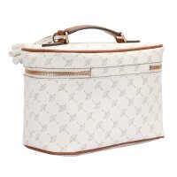 JOOP! Ladies Cosmetic Bag - Cortina 1.0 Flora Washbag mhz, Cornflower, Logo, 24x17x13cm (WxHxD) White (offwhite)