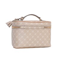 JOOP! Ladies Cosmetic Bag - Cortina 1.0 Flora Washbag mhz, Cornflower, Logo, 24x17x13cm (WxHxD) Beige (Sesam)