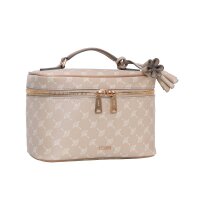 JOOP! Ladies Cosmetic Bag - Cortina 1.0 Flora Washbag mhz, Cornflower, Logo, 24x17x13cm (WxHxD) Beige (Sesam)
