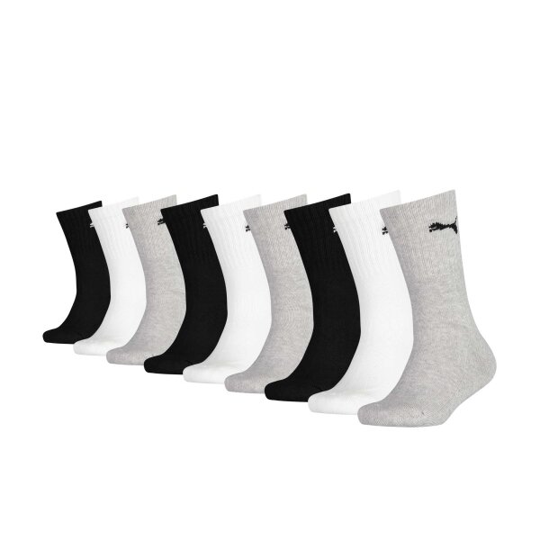 PUMA Child Socks, 9 Pack - Sport Crew Sock,Tennis Socks, ECOM