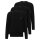 HUGO Mens longsleeve, 3-pack - RN TRIPLET, long-sleeved shirt, round neck, logo Black S (Small)