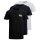 Jack & Jones Mens T-Shirt, 3 Pack - JJECORP LOGO TEE O-NECK, Logo Print, Cotton White/Navy/Black M (Medium)