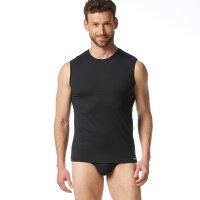 Bruno Banani Herren Tanktop - Check Line 2.0, Rundhals, Polyamid, Karo, Logo, einfarbig Schwarz  M