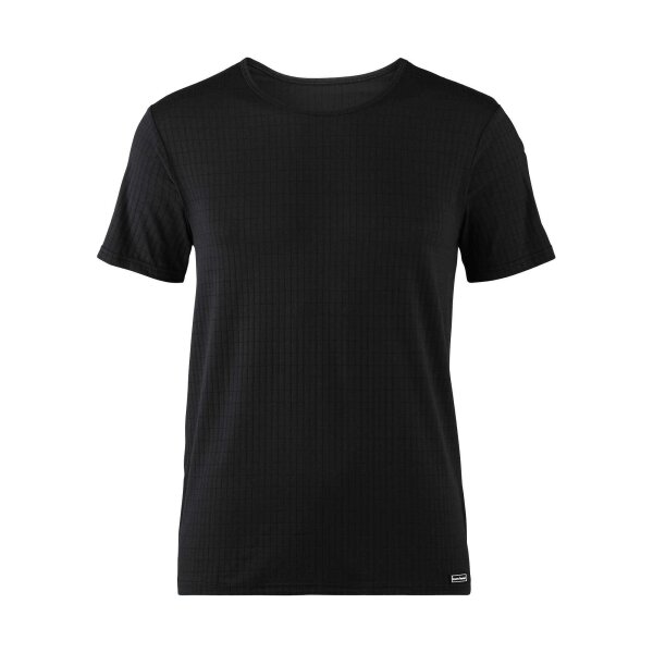 Bruno Banani Mens T-Shirt - Top, Shirt, Check Line 2.0, Polyamide, Round Neck, Logo, Solid color