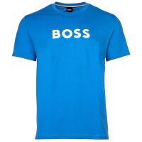 BOSS Herren T-Shirt - T-Shirt RN, Rundhals, Kurzarm, großer Logoprint, Baumwolle