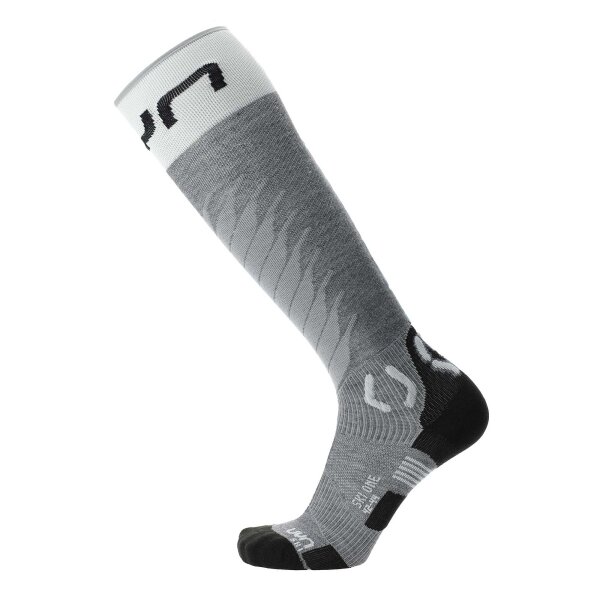 UYN Men Ski Socks - One Merino Socks, merino wool, logo Grey 39-41