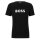 BOSS Mens T-shirt - RN T-shirt, round neck, short sleeve, large logo print, cotton Black M (Medium)