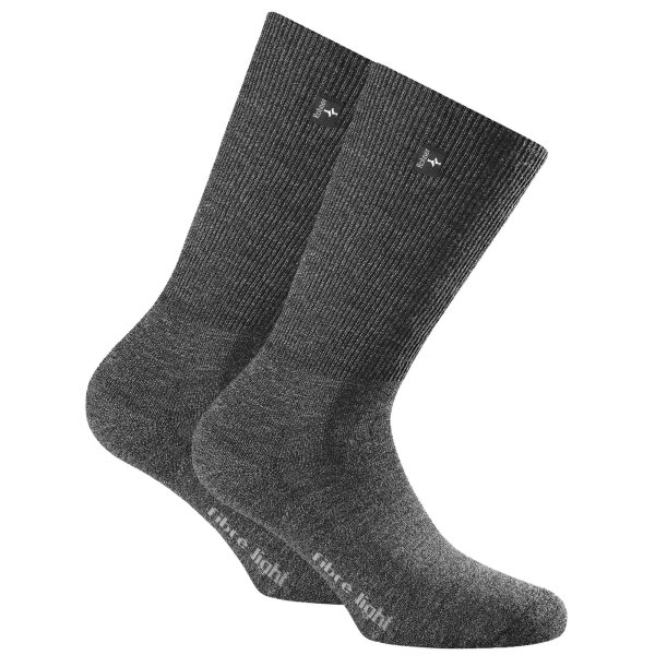 Rohner Unisex Trekking Socks - fibre light supeR, Trekking Light Antracite 36-38 (3-4.5 UK)