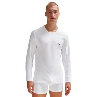 BOSS Mens Long-Sleeved Shirt, 3-Pack - LS ShirtRN 3P Classic, Long Sleeve, Round Neck Black/Blue/White 2XL (XX-Large)