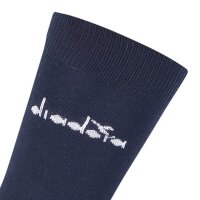 Diadora Unisex Socken, 6er Pack - Sportsocken, Baumwolle, Logo, einfarbig Dunkelblau 43-46