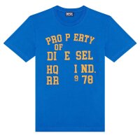 DIESEL Herren T-Shirt - T-DIEGOR-K59, Rundhals, kurzarm, Jersey, Print, uni