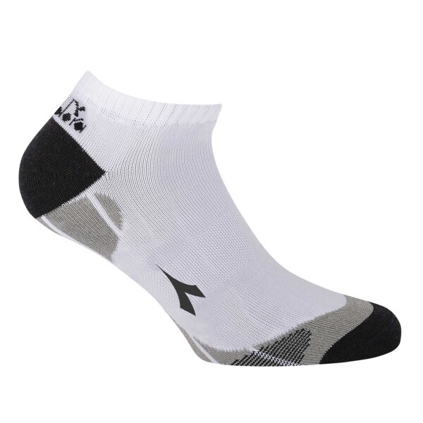 Diadora Unisex Sneaker Sportsocken, 6er Pack - Socken, Mehrfachpackung, Logo, Muster Weiß 35-38