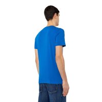 DIESEL Herren T-Shirt - T-DIEGOR-K59, Rundhals, kurzarm, Jersey, Print, uni Blau S