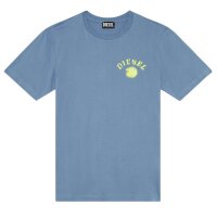 DIESEL Herren T-Shirt - T-JUTS-K3, Rundhals, kurzarm, Jersey, Logo, uni Blau S