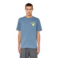 DIESEL Herren T-Shirt - T-JUTS-K3, Rundhals, kurzarm, Jersey, Logo, uni Blau S