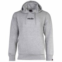ellesse Herren Hoodie, PERSHUTA - Sweatshirt, Kapuze, Tasche, Logo, lang, einfarbig Grau S