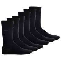 HUGO BOSS Herren Socken, 6er Pack - Finest Soft Cotton, Threepack RS Uni  Black 39-42 (UK 5-8)