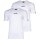 ellesse Mens T-Shirt, OLLIO, 2-Pack - Top, Cotton, Round Neck, Short, Logo, solid color