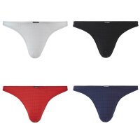 Bruno Banani Mens Thong - Check Line 2.0, Underwear, Thong, Polyamide, Logo, Check, Solid Color