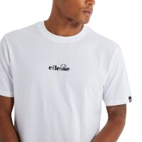 ellesse Herren T-Shirt, OLLIO, 2er Pack - Oberteil, Baumwolle, Rundhals, kurz, Logo, einfarbig Weiß 2XL