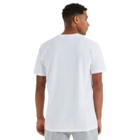 ellesse Mens T-Shirt, OLLIO, 2-Pack - Top, Cotton, Round Neck, Short, Logo, solid color White 2XL (XX-Large)