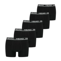 HEAD Herren Boxershorts, Multipack - Basic Boxer Trunks ECOM, Stretch Cotton Schwarz M 10er Pack (2x5P)