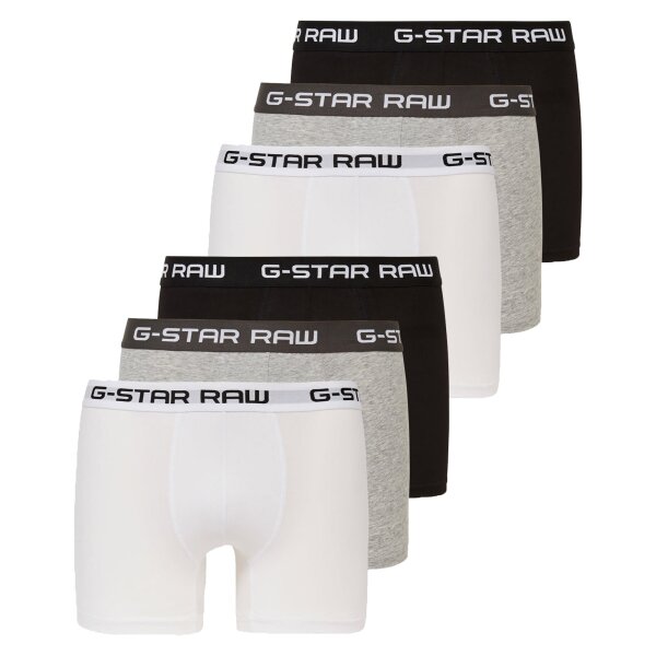 G-STAR Mens Shorts 3-Pack - Classic Trunk, Logo Waistband Grey/Black/White 2XL (2X-Large)