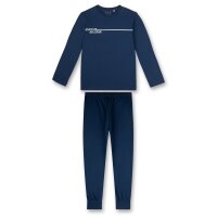 Sanetta Boys Pajamas - Nightwear, Pajamas, Long, Lettering Dark Blue 140