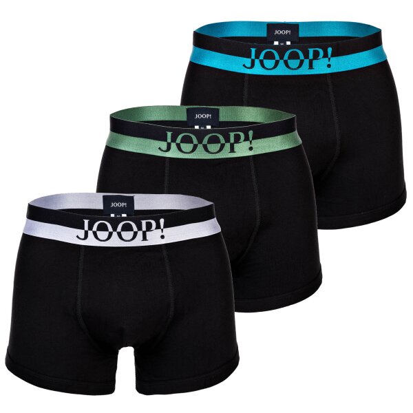 JOOP! mens boxer shorts, 3-pack - trunks, fine cotton stretch, value pack, logo