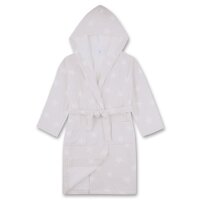 Sanetta Girls Bathrobe -  Terry Fleece, Hood, Pockets, Stars