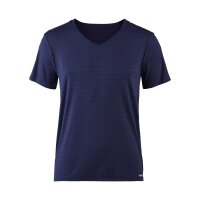 Bruno Banani Mens T-Shirt - Top, Shirt, Check Line 2.0, Polyamide, V-Neck, Logo, solid color