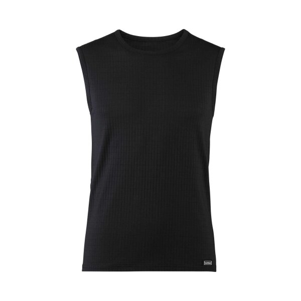 Bruno Banani Mens Tank Top - Check Line 2.0, Round Neck, Polyamide, Check, Logo, Solid Color