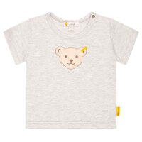 Steiff Baby T-Shirt - Basic, Kurzarm, Teddy-Applikation,...