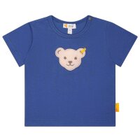 Steiff Baby T-Shirt - Basic, Short Sleeve, Teddy Application, Cotton Stretch, Plain
