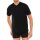 SCHIESSER Mens American T-Shirt 2-pack - 1/2 sleeve, undershirt, V-neck SchwarzWeiß 3XL (3X-Large)