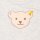 Steiff Baby T-Shirt - Basic, Kurzarm, Teddy-Applikation, Cotton Stretch, uni Grau 80