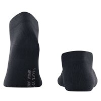 FALKE Herren Sneakersocken - Sensitive London, Socken, Baumwolle, Logo, einfarbig Schwarz 39-42