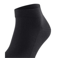 FALKE Herren Sneakersocken - Sensitive London, Socken, Baumwolle, Logo, einfarbig Schwarz 39-42