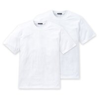 SCHIESSER Herren American T-Shirt 4er Pack - 1/2 Arm, Unterhemd, Rundhals Weiß S