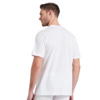 SCHIESSER Mens American T-Shirt 2-pack - 1/2 sleeve, undershirt, round neck White S (Small)