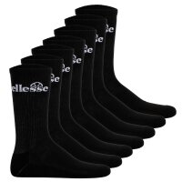 ellesse Unisex Sport Socks, 7 Pair - Trego Sport Sock, Crew Socks, Tennis, Ribbed Cuff, Logo