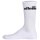 ellesse Unisex Sport-Socken, 7 Paar - Trego Sport Sock, Crew Socks, Tennis, Ripp-Bündchen, Logo Weiß 36-38