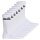 ellesse Unisex Sport Socks, 7 Pair - Trego Sport Sock, Crew Socks, Tennis, Ribbed Cuff, Logo White 36-38 (UK 3-5.5)
