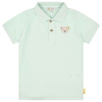 Steiff childrens polo shirt - basic, short-sleeved, teddy application, cotton, uni